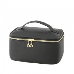 Amazon hot selling PU makeup bag, large capacity women's cosmetics storage bag, portable travel tote