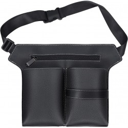 Hairdresser Scissor Bag, Barber PU Leather Waist Pouch, Professional Hairdressing Tools Storage Holster with Waist Belt, Hair Salon Scissor Storage Waist Bag for Hairstylist
