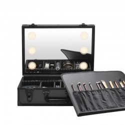 Makeup Boxes Case Professional Cosmetic Portable Makeup Case With Led Light